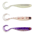 Mustad MCTM-CRT-3.5-6G Mezashi Cross Curly Tail Мягкая приманка 90 mm Многоцветный Chartreuse & Chartreuse