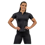 Nebbia 831-40-10-xs Базовый слой с коротким рукавом Zipper Intense Ultimate Gold Compression Black / Gold 30x25x3