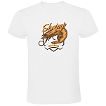 Kruskis CA65500101C069 Футболка с коротким рукавом Seafood Shrimp Белая White S
