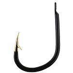 Mikado HG10009-4GB Golden Point Iseama Зубчатый Крюк Черный Gold / Black 4 