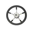 Купить Ultraflex t71559 Руль  Black / Silver 35x37x10 350 mm 7ft.ru в интернет магазине Семь Футов