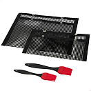 Купить Aktive 52978 Pack 2 Антипригарные пакеты и 2 Силикон Кисти Многоцветный Multicolor 7ft.ru в интернет магазине Семь Футов