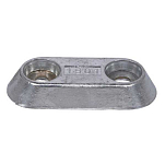 Super marine ANO1902 Vetus Барный цинковый анод Серебристый Grey 250 x 65 x 30 mm