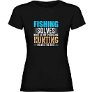 Купить Kruskis 11502309lc080 Футболка с коротким рукавом Fishing Solves Black 30x25x2 7ft.ru в интернет магазине Семь Футов