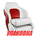 Кресло с болстером Premium Captain\'s Bucket, обивка винил, цвет белый/красный, Marine Rocket (упаковка из 10 шт.) 75177WR-MR_pkg_10