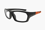 Спортивные очки с диоптриями Demetz Softness R / Matte Black / Matte Orange  Colorless Cat.0, softness516457