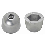Tecnoseal 2626621 Power Sleipner SP125 Цинк Ожив Анод  Silver 42 x 34 mm 