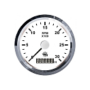 Купить Тахометр со счетчиком моточасов 12/24В 0-6000об/мин Ø96x55мм вырез Ø85мм с подсветкой белый-серебристый, Osculati 27.327.03 7ft.ru в интернет магазине Семь Футов