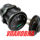 Разъем USB Charger QC3.0 с вольтметром (упаковка из 10 шт.) Marine Rocket 4620136058322_pkg_10