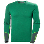 Helly hansen 49364_486-M Базовый слой с длинным рукавом Lifa Merino MidWeight Crew Зеленый Malachite M