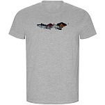Kruskis CA66900358K034 Футболка с коротким рукавом Fishing Fever ECO Серый Heather Grey L
