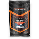 Sonubaits S1920005 Spicy Sausage Палтус Пеллеты 6 Mm Черный Spicy Sausage
