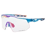 Gog E606.2C Фотохромные солнцезащитные очки Loki C Бесцветный Matt Cristal Blue / Red Reflex Red/CAT0-3