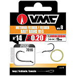 VMC AVM340081 Feeder Bait Band 7016NT Связанные Крючки 0.250 Mm Черный Black 10 