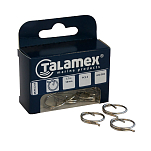 Talamex 87911211 Кольцо безопасности 100 Единицы Серебристый Stainless Steel 1 x 11 mm 