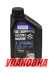 Масло Suzuki Marine Premium 2-х тактное, 1л. Минеральное(упаковка 48 шт.) 9900026120100_pkg_48