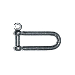 Скоба D-образная с пальцем Marine Qaulity S362-0080 79х32мм Ø8мм такелажная длинная из нержавеющей стали AISI316