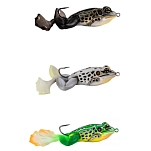 Live target TUF50T517 Мягкий приманка The Ultimate Frog Stride Floating 50 mm Black / Black