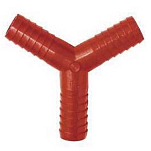 Oem marine FER30591 Acetal Y-разъем с канавками из смолы Красный Red 16 mm