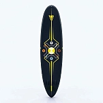 YellowV yvsup11 Надувной комплект для падлбординга Heartbeat 11´0´´ Black / Yellow 90x50x30 335.3 cm