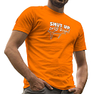 Купить Kruskis CA65500131K043 Футболка с коротким рукавом Shut Up And Fish Оранжевый Orange S 7ft.ru в интернет магазине Семь Футов