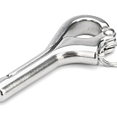 Крючок Пеликан из нержавеющей стали / Диаметр резьбы: M6; Длина: 75 мм