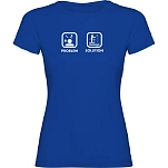 Kruskis 11502241mk094 Футболка с коротким рукавом Problem Solution Fish Royal Blue 30x25x2