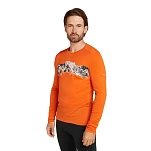 Icebreaker 0A56QU05NXXL Базовый слой с длинным рукавом Merino 200 Oasis Remarkables Оранжевый Blaze 2XL