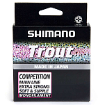 Shimano fishing TROUTCM15014 Trout Competition 150 M Линия Красный Red 0.140 mm 