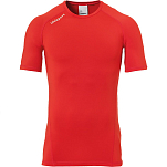 Uhlsport 100220604-S Базовый слой с коротким рукавом Distinction Pro Красный Red S