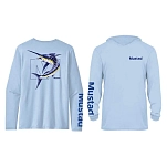 Mustad MCTEE-ML01-H-3XL Футболка с длинным рукавом с защитой от ультрафиолета Marlin Голубой Light Blue 3XL
