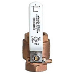 Groco 34-IBV1250BSPP In-Line Ball Клапан БРЗ Коричневый 1-1/4´´ 