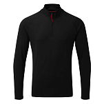 Gill UV009-BLK01-XL Футболка с длинным рукавом UV Tec Full Zip Черный Black XL