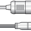 Cable end with plug, 13.835.16