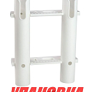 Держатель спиннинга 2 стакана, белый (упаковка из 8 шт.) AAA 54078-02_pkg_8