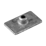Цинковый анод Tecnoseal 00809 49x29x13мм пластинчатый для ПЛМ Mercury 4.5-9.9лс