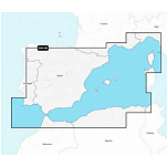 Navionics NN-770 НАЭУ010Р-Испания Средиземноморское побережье ЕС 010Р-Обычный карта  Black
