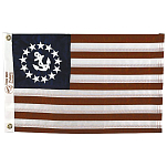 Taylor 32-8136 Sewn U.S. Yacht Флаг прапорщика Многоцветный White / Blue / Red 24´´ x 36´´ 