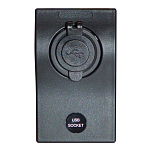 A.a.a. 3939381 Двойной USB затыкать Серебристый Black 60 x 100 mm 