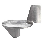 Super marine ANO428 Mercury America 25HP Ответвительная пластина. цинковый анод  Grey