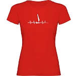 Kruskis 11502145ls176 Футболка с коротким рукавом Sailing Heartbeat Red 30x25x2