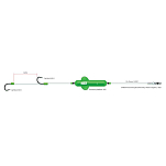 Madcat 56662 Screaming Basic River Rig Worm & Squid Связанные Крючки  Transparent M