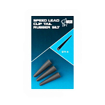 Nash T8765 Speed Резиновые хвостовики с зажимом для свинца Бесцветный Khaki