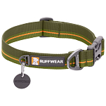Ruffwear 25204-3401114 Flat Out Собачий ошейник Зеленый Forest Horizon 28-36 cm