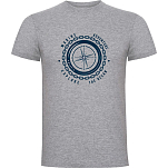 Kruskis CA65500558C063 Футболка с коротким рукавом Compass Серый Heather Grey 2XL