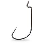 Mustad 37177NP-BN-2/0-U07 Ultrapoint Mega Bite Worm Техасский Крюк Черный Black Nickel 2/0 