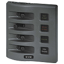 Купить Blue sea systems 4304-BSS Weatherdeck Panel 4 Position Серый Grey 7ft.ru в интернет магазине Семь Футов