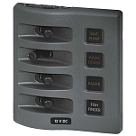 Blue sea systems 4304-BSS Weatherdeck Panel 4 Position Серый Grey