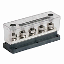 Купить Bep marine 777-BB5S-650 Сборная шина Pro Installer Heavy-Duty With Cover 5x Studs 10 mm 3/8´´ 650A 50V DC Black / Silver 7ft.ru в интернет магазине Семь Футов