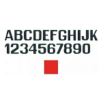 International letterfix 5959018T T Наклейки с буквами Красный Red 100 mm 